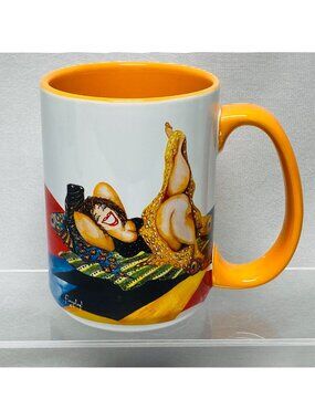 Wild Women Foreplay 14oz Orange Ceramic Mug Ladies With Attitude Jill Neal
